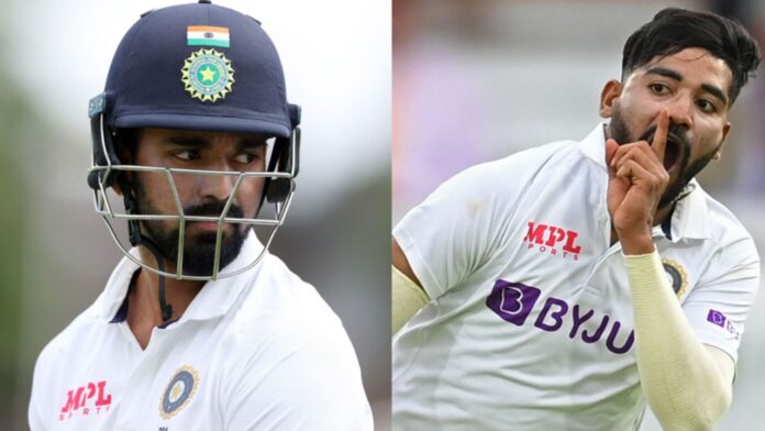 KL Rahul Mohammed Siraj