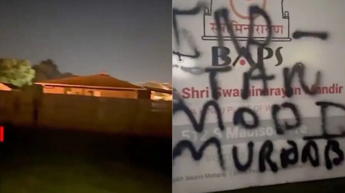 Hindu Temple Vandalism USA