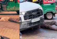 Viral Video: बीच सड़क पर सो रहा था शराबी, वीडियो में देखें कैसे शख्स ने ऊपर से चढ़ा दी कार, फिर हुआ कुछ ऐसा