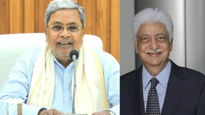 CM Siddaramaiah and Azim Premji (1)