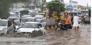 Delhi Weather: बारिश का कहर, सड़कों पर जलभराव से जाम में डूबी दिल्ली, IMD ने जारी किया ये अलर्ट
