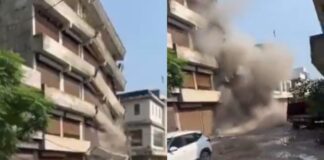 लुधियाना में बारिश का कहर, भरभराकर गिरी 3 मंजिला इमारत, Video वायरल Ludhiana Building Collapse