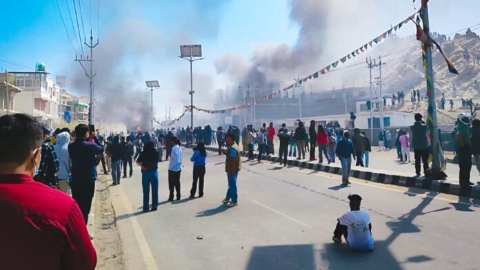 Ladakh statehood protest