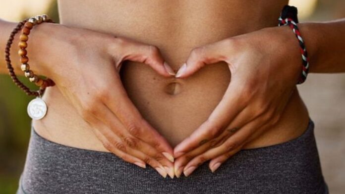 Oiling Belly Button: