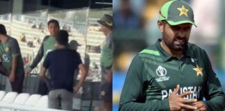 फैन ने लाहौर में तोड़ा सुरक्षा घेरा, ड्रेसिंग रूम में घुसकर बाबर आजम से मिलने की करने लगा जिद्द Babar Azam