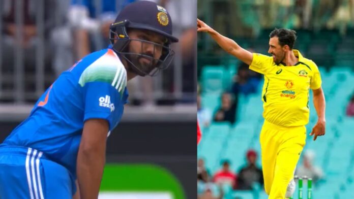 Mitchell Starc Rohit Sharma