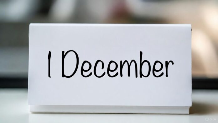 1 December