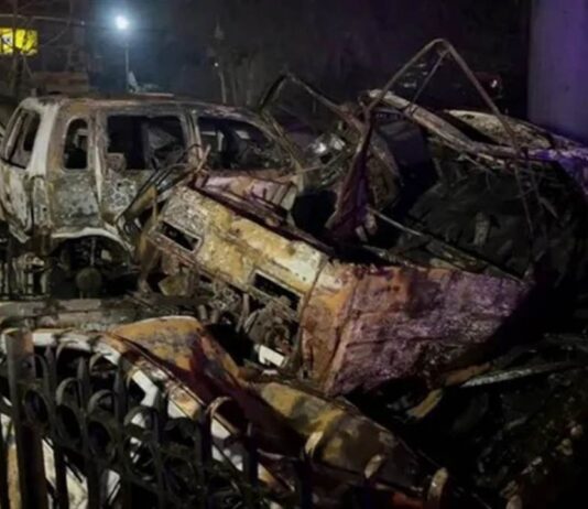 शाहदरा में भीषण अग्निकांड, फ्लाईओवर के नीचे MCD पार्किंग में खड़ी 20 गाड़ियां जलकर खाक