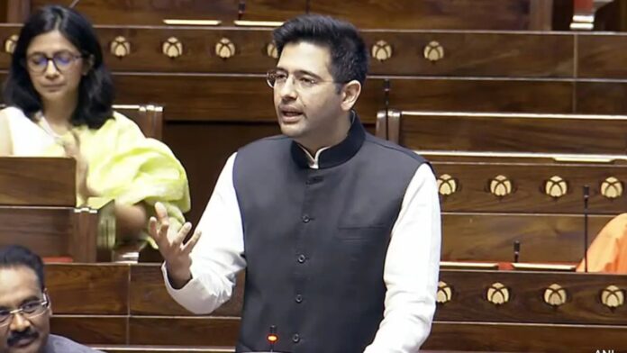 raghav chadha in parliament.
