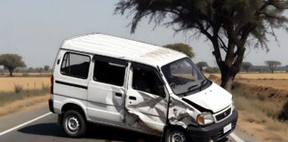 हरियाणा में टायर फटने से पलट गई इको गाड़ी, दो युवकों की मौत और तीन घायल Haryana