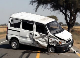 हरियाणा में टायर फटने से पलट गई इको गाड़ी, दो युवकों की मौत और तीन घायल Haryana