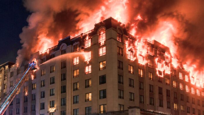 Fire at Hotel in Prayagraj Fire at Hotel in Prayagraj