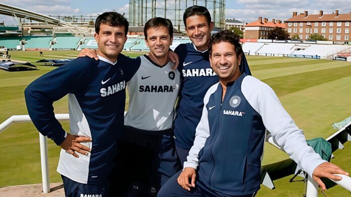 Sachin Tendulkar, Sourav Ganguly, Anil Kumble, Rahul Dravid.jpg Sachin Tendulkar, Sourav Ganguly, Anil Kumble, Rahul Dravid