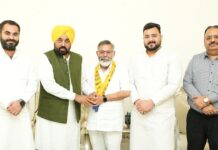पंजाब की राजनीति में हलचल, वरिष्ठ नेता अनिल सेठी हुए AAP में शामिल Anil Sethi joins AAP in presence of Bhagwant Mann