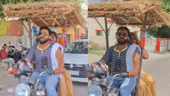 Troubled by the heat a young man came up with a desi jugaad Wow what an idea Troubled by the heat a young man came up with a desi jugaad Wow what an idea