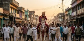 बारात में मचा हंगामा, दूल्हे को घोड़ी से उतारकर की मारपीट, फिर जो हुआ? Chaos erupted at the wedding procession the groom was pulled off the horse and beaten up and then what happened