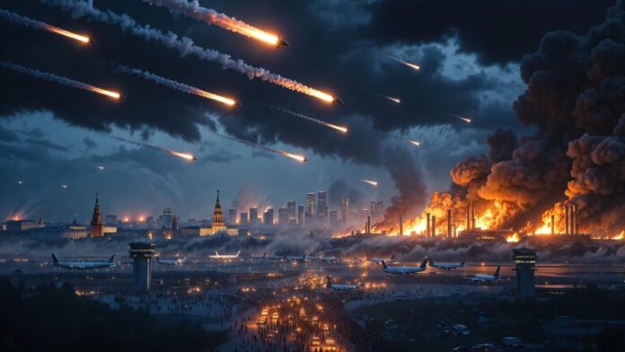 Major drone attack Moscow causes panic impacts oil refinery air traffic Major drone attack Moscow causes panic impacts oil refinery air traffic