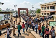 MP में हाई अलर्ट, GPS ट्रैकिंग और CCTV निगरानी के बीच शुरू हुआ NEET-UG री-एग्जाम NEET-UG re-exam begins in MP amidst high alert