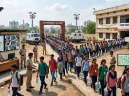 MP में हाई अलर्ट, GPS ट्रैकिंग और CCTV निगरानी के बीच शुरू हुआ NEET-UG री-एग्जाम NEET-UG re-exam begins in MP amidst high alert
