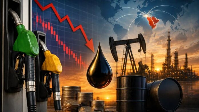 crude oil prices drop