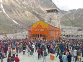 खराब मौसम में 12 लाख श्रद्धालुओं ने किए केदारनाथ धाम के दर्शन