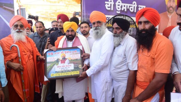 cm mann laid foundation stone for 38 km long dhussi bund link road cm mann laid foundation stone for 38 km long dhussi bund link road