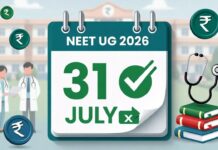 NEET UG 2026: फीस रिफंड के लिए बैंक डिटेल अपडेट की डेडलाइन 31 जुलाई तक बढ़ी NEET UG 2026 Deadline to update bank details for fee refund extended to July 31