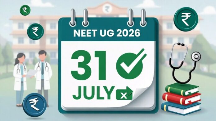 NEET UG 2026 Deadline to update bank details for fee refund extended to July 31 NEET UG 2026 Deadline to update bank details for fee refund extended to July 31