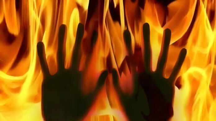 Palwal Haryana husband set his wife on fire after pouring petrol on her asked for household expenses Palwal Haryana husband set his wife on fire after pouring petrol on her asked for household expenses