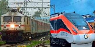एक साथ दौड़ीं राजधानी और वंदे भारत एक्सप्रेस, सोशल मीडिया पर छाया रोमांचक नजारा Rajdhani vs Vande Bharat race video