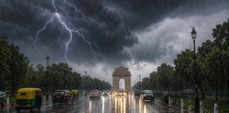 दिल्ली में मॉनसून का जोरदार स्वागत! बारिश ने गिराया पारा, लोगों ने ली राहत की सांस "Delhi Monsoon Update 2026