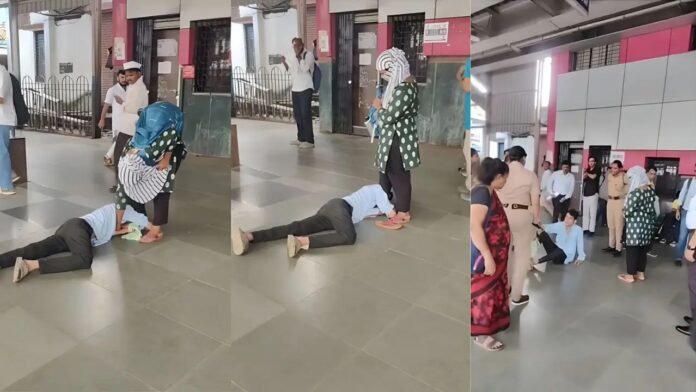 Mumbai railway station viral video Mumbai railway station viral video