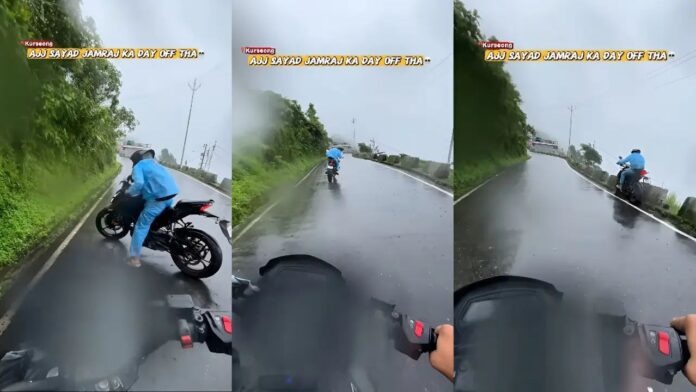 Biker cheats death and returns viral video will make your hair stand on end Biker cheats death and returns viral video will make your hair stand on end