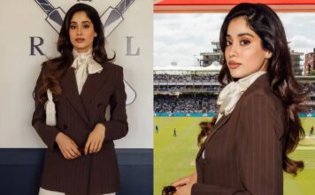 जाह्नवी कपूर का क्लासी लुक हुआ वायरल, स्टेडियम में बिखेरा ग्लैमर Janhvi Kapoor corporate-core look