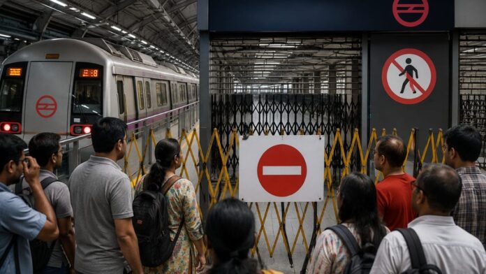 Delhi Metro Closed
