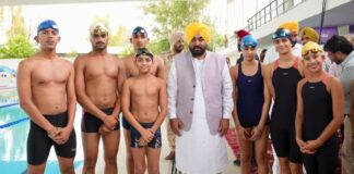 पंजाब में खिलाड़ियों के लिए खुशखबरी! 9.50 करोड़ के ओलंपिक स्विमिंग पूल का CM मान ने किया उद्घाटन Punjab