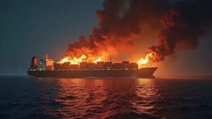 Oil Tanker Ablaze Near Oman
