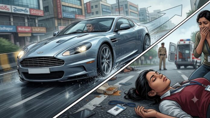 Hyderabad Aston Martin fatal accident Hyderabad Aston Martin fatal accident