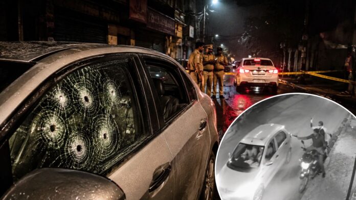 Ludhiana old rivalry youth shot five times in car CCTV footage