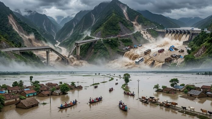 Nepal flood Bihar alert districts rivers flood risk list 2026
