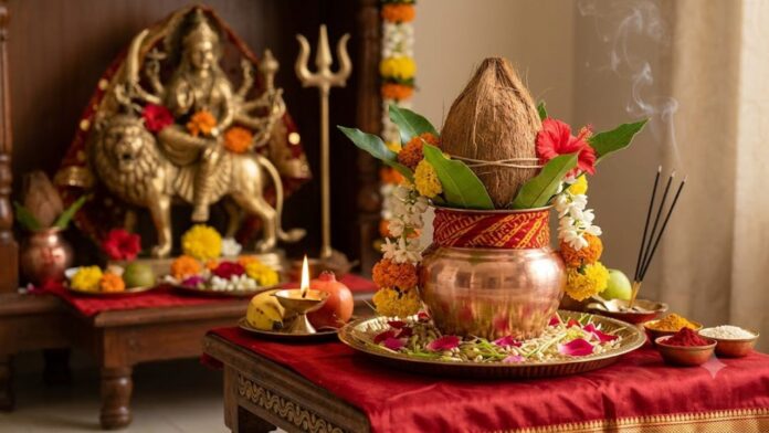 shardiya navratri 2026 october 11 kalash sthapana timing