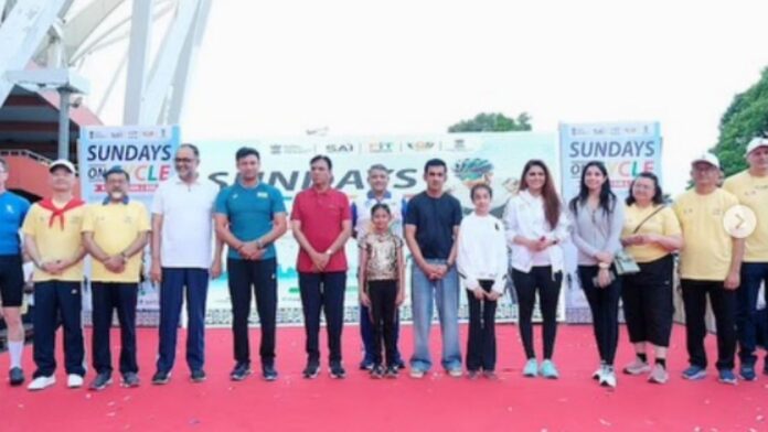 Fit India Ambassador Gautam Gambhir's daughter Aazeen Fit India Ambassador Gautam Gambhir's daughter Aazeen