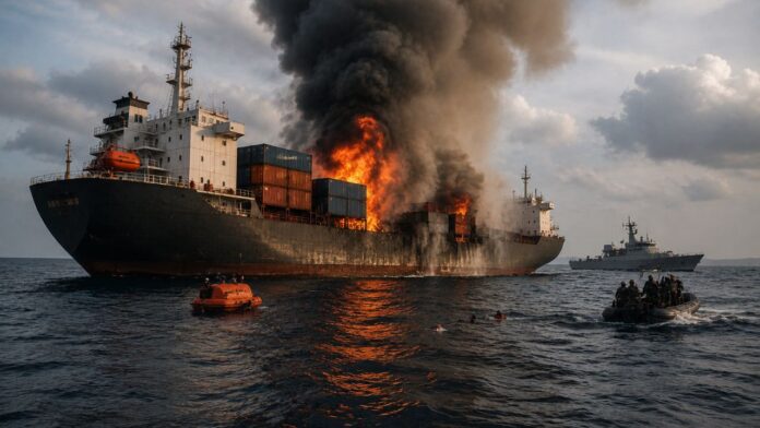 Houthi Strike on Cargo Ship Houthi Strike on Cargo Ship
