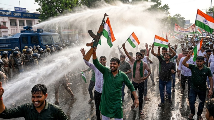 rjd march ak47, tejashwi yadav rjd march rjd march ak47, tejashwi yadav rjd march