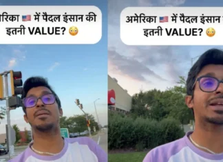 अमेरिका में पैदल यात्री की इतनी वैल्यू? बंदे ने दबाया बटन, गाड़ियों को लगा ब्रेक, वीडियो वायरल X/ @namasteamericawithrahul