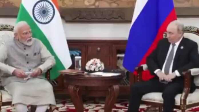Meeting between Prime Minister Narendra Modi and Iranian President Masoud Pezeshkian