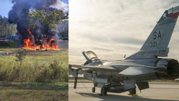 US F-16 fighter jet crash US F-16 fighter jet crash