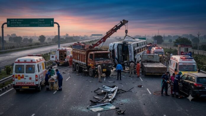 Baghpat road accident