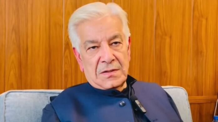 Pakistan's Defence Minister Khawaja Asif