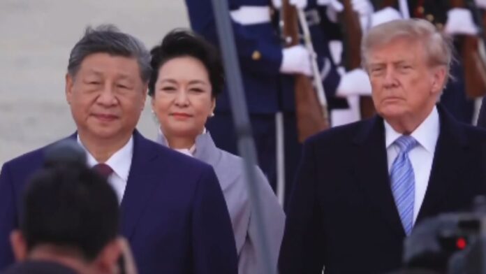 Donald Trump Greets Xi Jinping Donald Trump Greets Xi Jinping